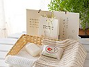 camellia soap and towel